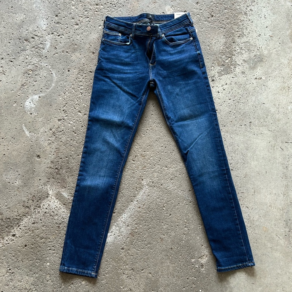 River Island Dark Blue Skinny Jeans